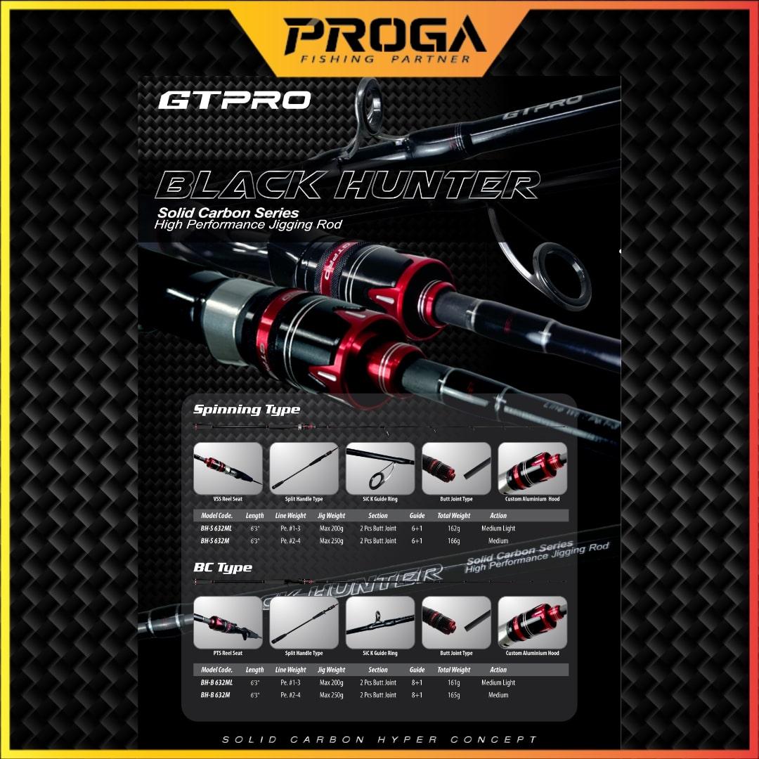 GTPRO BLACK HUNTER SPINNING & BC JIGGING ROD