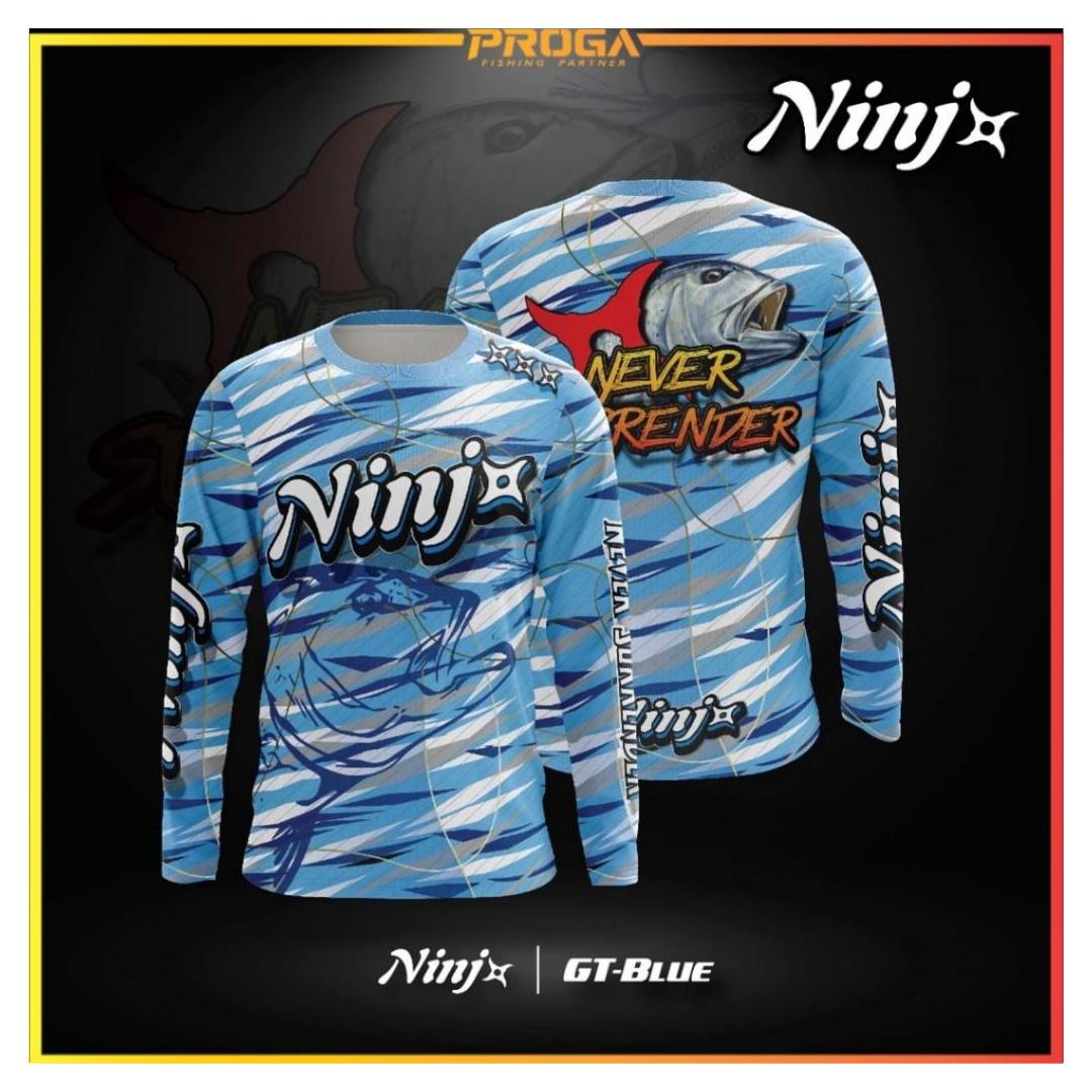 NINJ+ GT BLUE LONG SLEEVE SHIRT #M-3XL