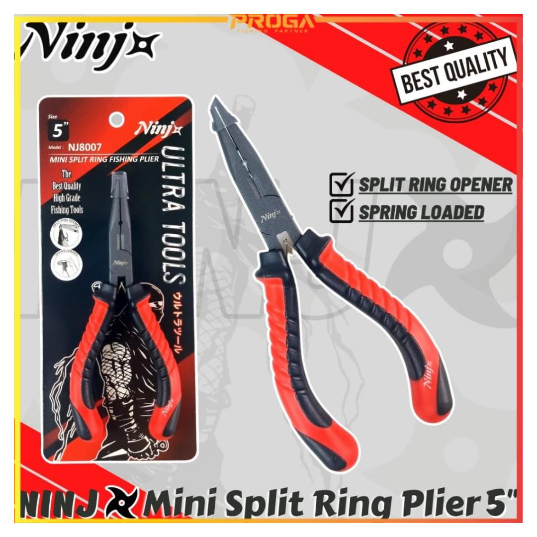 NINJ NJ8007 Mini Split Ring Fishing Plier 5″