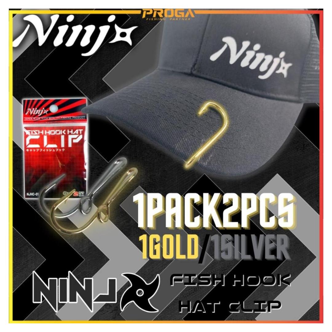 NJHC-01 NINJ Fish Hook Hat Clip (2in1)