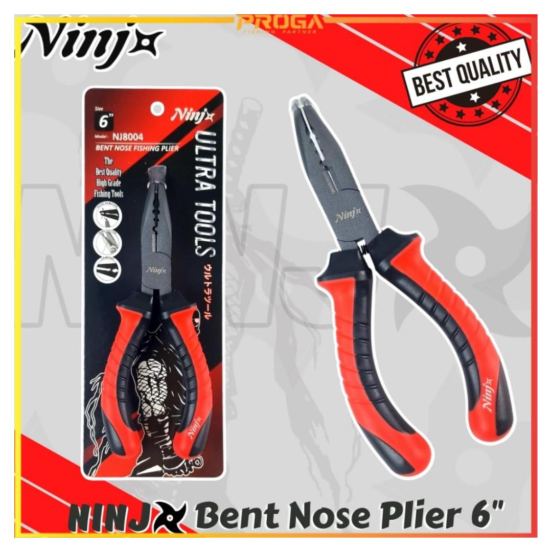 NINJ NJ8004 Bent Nose Fishing Plier 6″