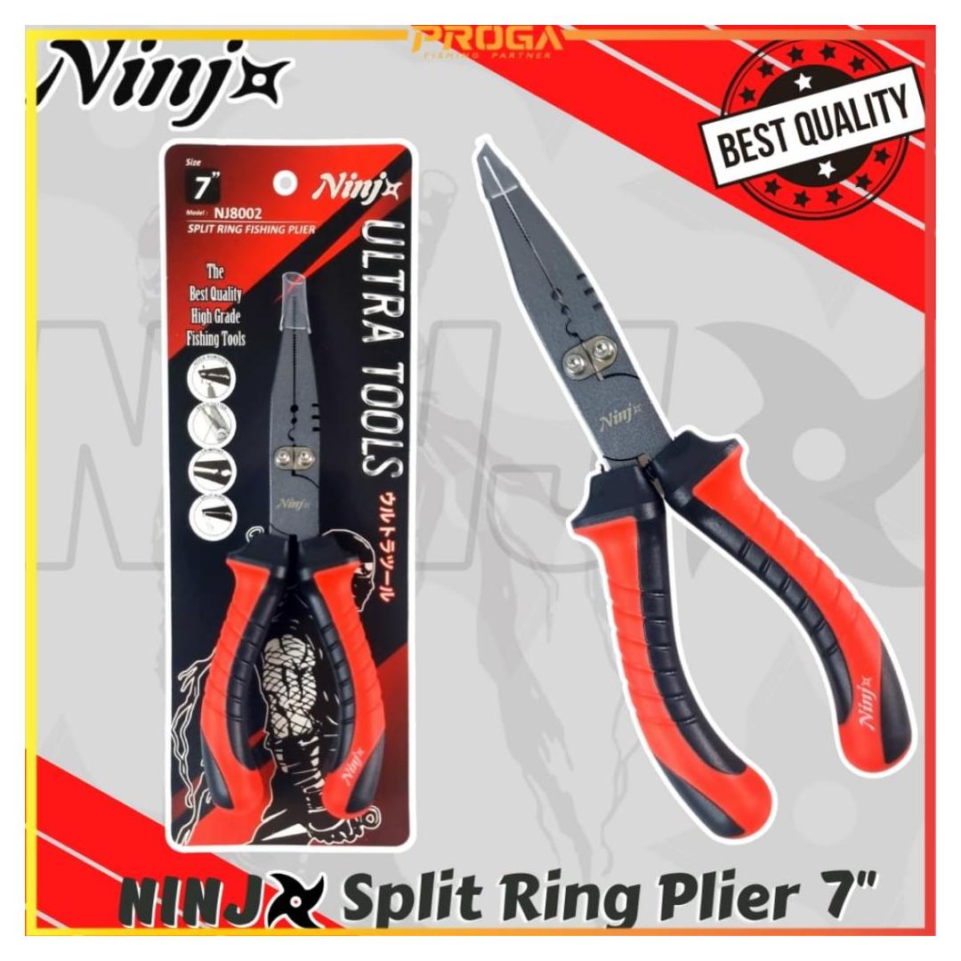 NINJ NJ8002 Split Ring Fishing Plier 7″