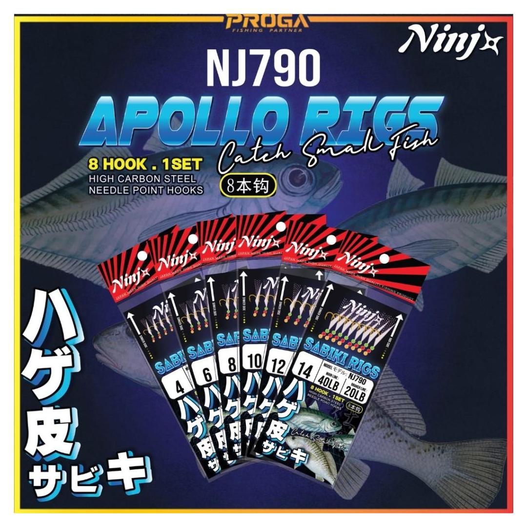 NJ790 NINJ+ APOLLO RIGS(1PKT-8HOOK) #4-14