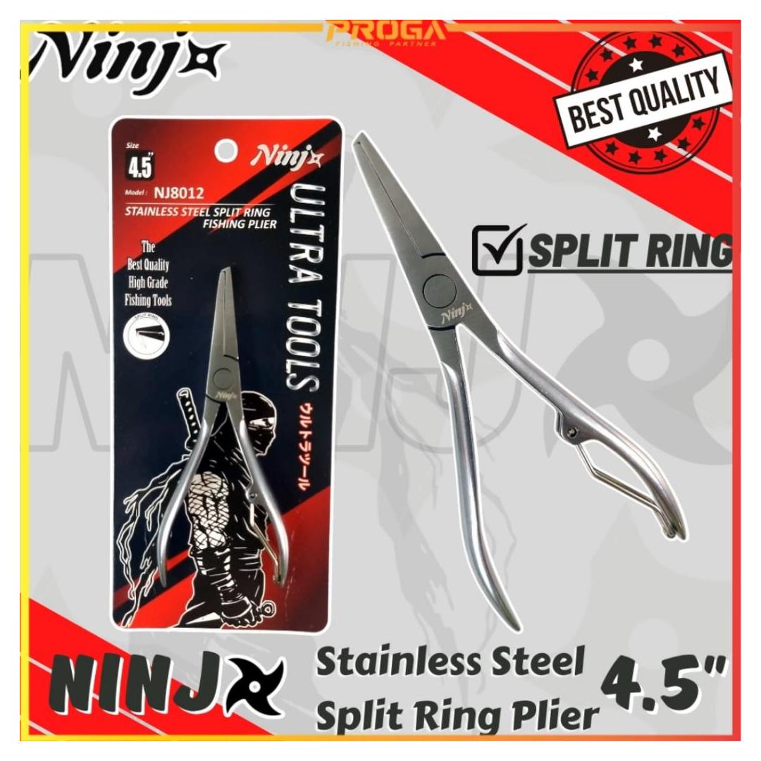 NINJ NJ8012 Stainless Steel Split Ring Fishing Plier 4.5″