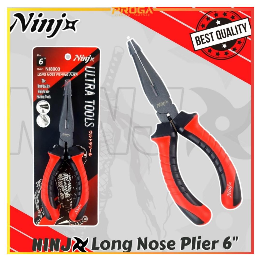 NINJ NJ8003 Long Nose Fishing Plier 6″