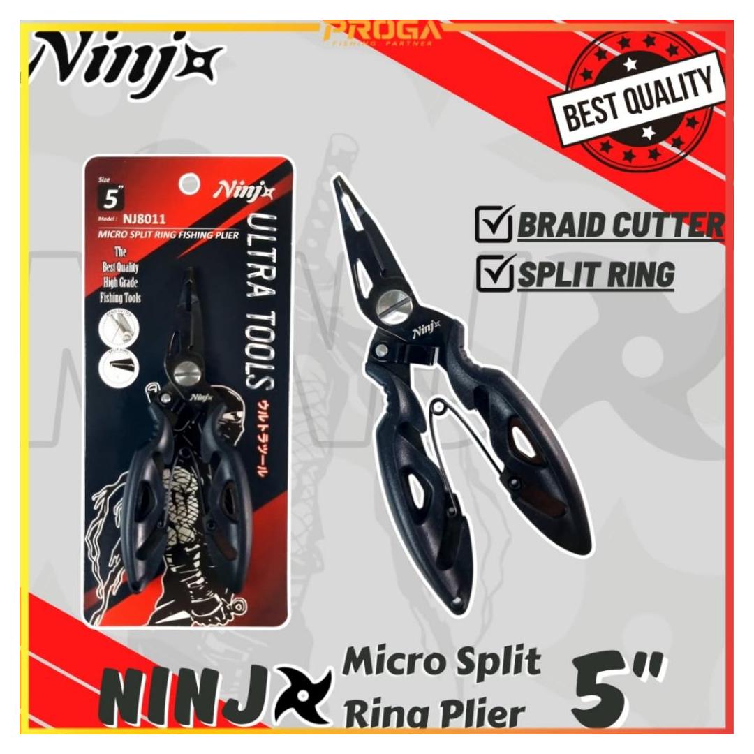 NINJ NJ8011 Micro Split Ring Fishing Plier 5″