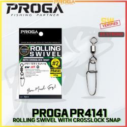 PROGA PR4141 Rolling Swivel With Crosslock Snap