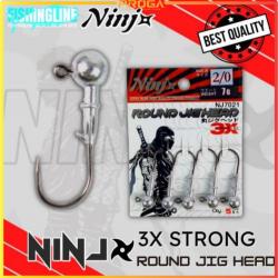 NINJ NJ7021 3X Strong Fishing Round Jig Head