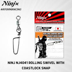 NINJ NJ4041 High Quality Fishing Rolling Swivel With Coastlock Snap