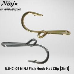 NJHC-01 NINJ Fish Hook Hat Clip (2in1)