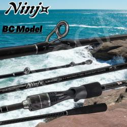 BLACK NINJx NJB622C Solid & New X Concept Baitcasting Fishing Rod
