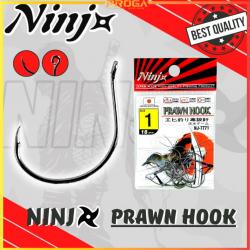 NINJ NJ-7771 High Quality Fishing Prawn Hook / Mata Kail Udang / Galah Hook