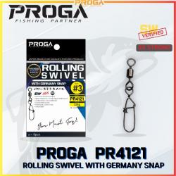 PROGA PR4121 Rolling Swivel with Germany Snap