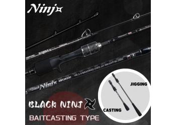 BLACK NINJ+ NBTJ622 Fishing Rod – Double Handle Edition