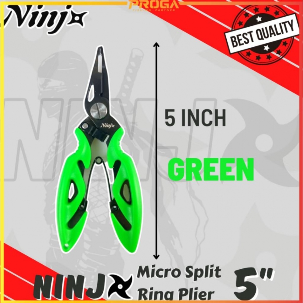 NINJ NJ8011 Micro Split Ring Fishing Plier 5″