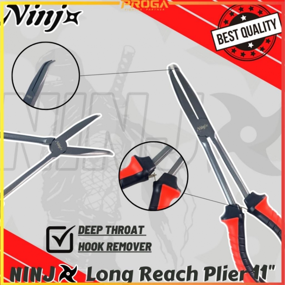 NINJ NJ8006 Long Reach Fishing Plier 11″