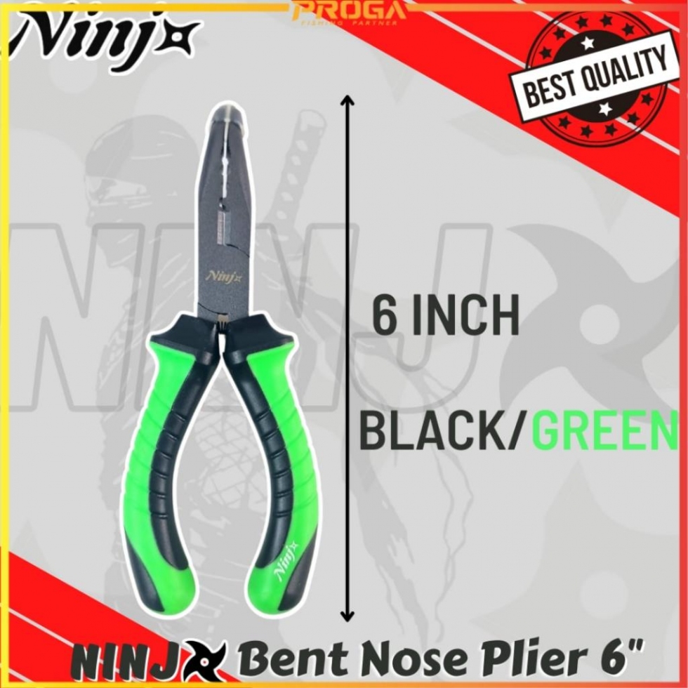 NINJ NJ8004 Bent Nose Fishing Plier 6″