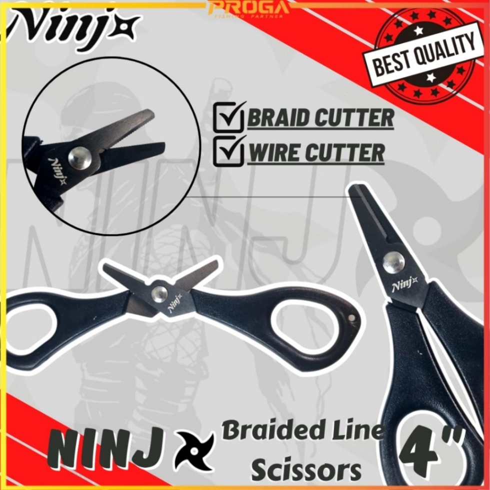 NINJ NJ8013 Braided Line Fishing Scissors 4″