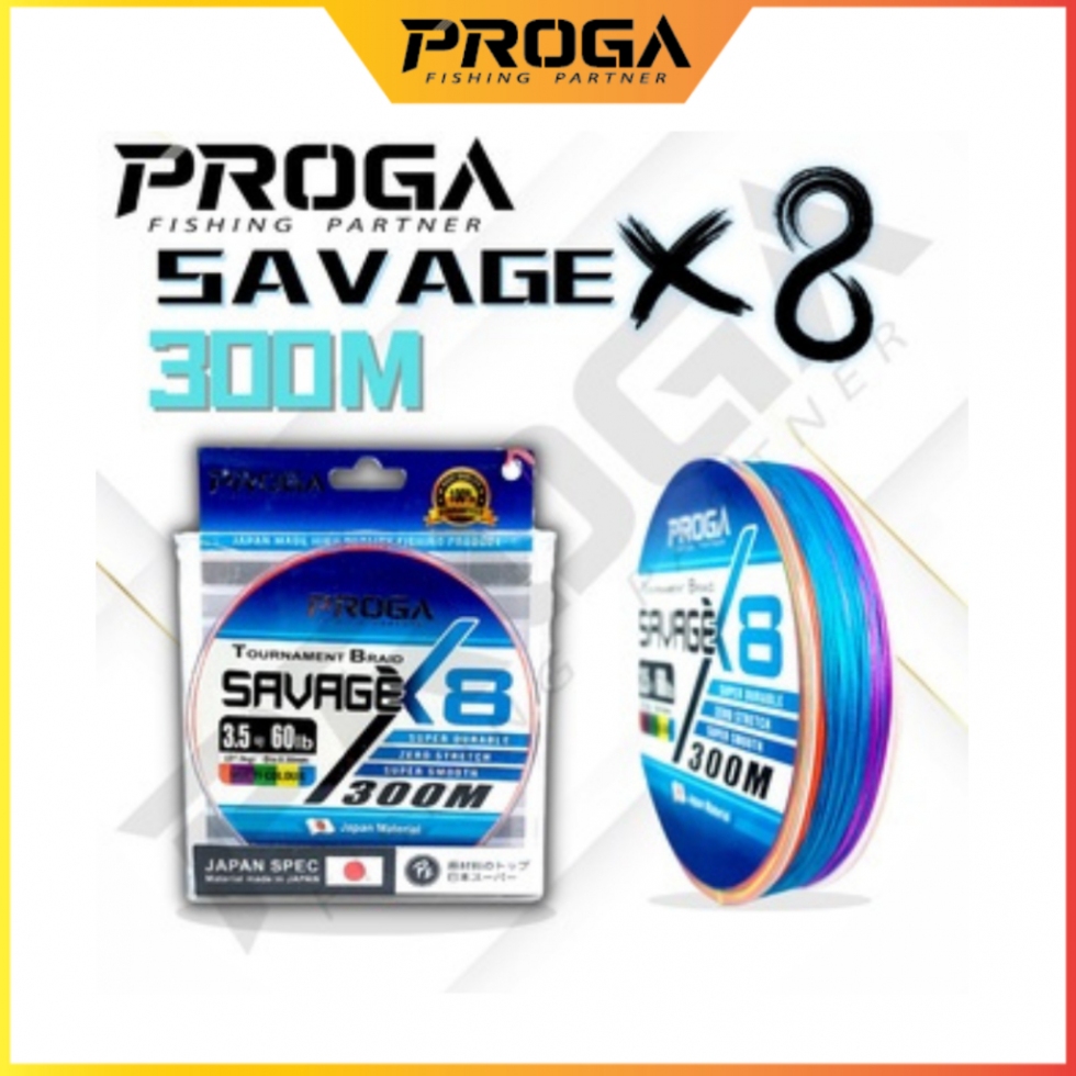 PROGA SAVAGE X8 300M Fishing Braided Line