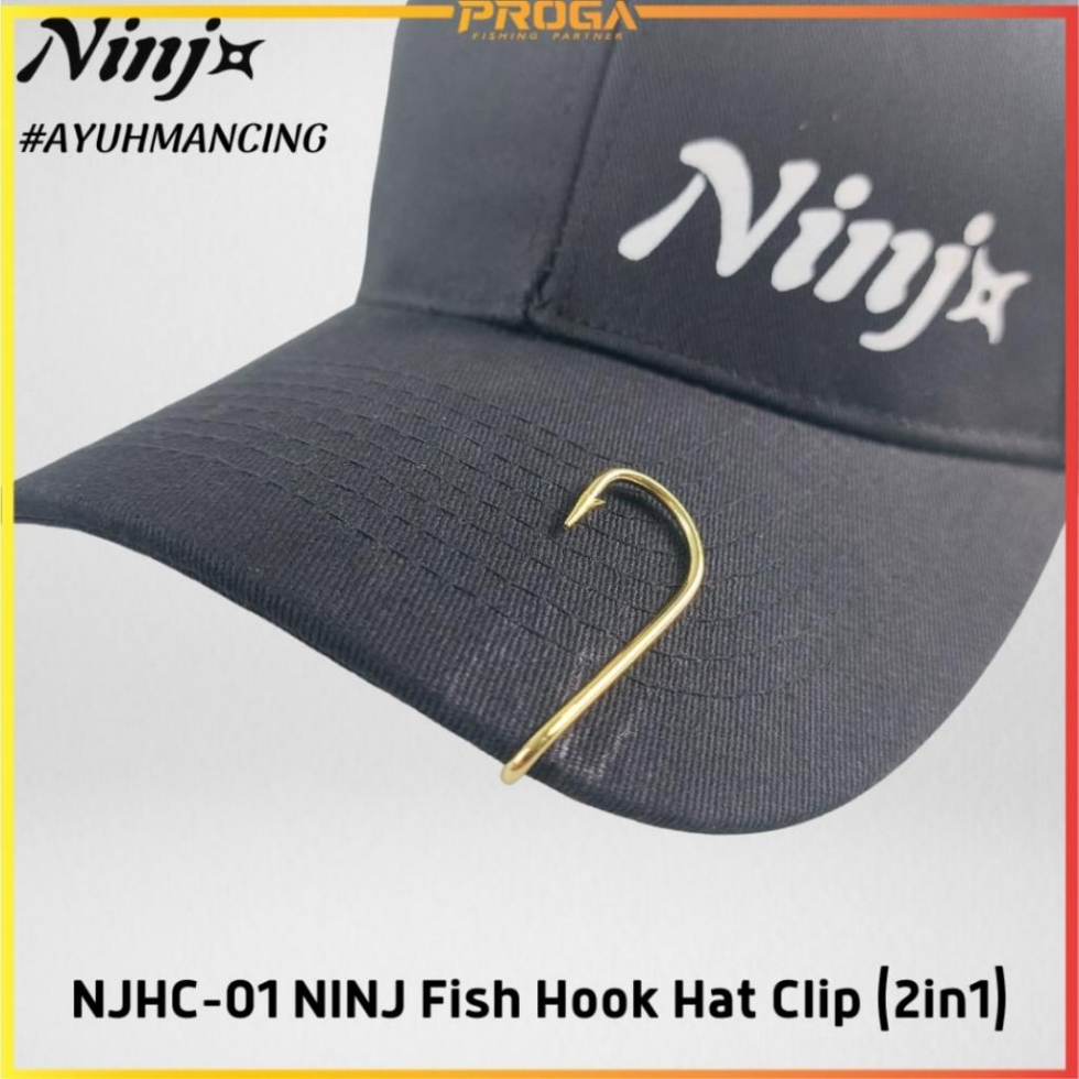 NJHC-01 NINJ Fish Hook Hat Clip (2in1)