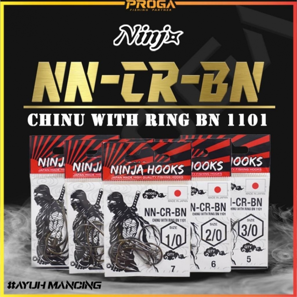 1101 NN-CR-BN NINJx CHINU W/RING HOOK #4-5/0