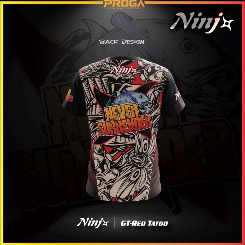 NINJ+ GT RED SHORT SLEEVE SHIRT #M-3XL