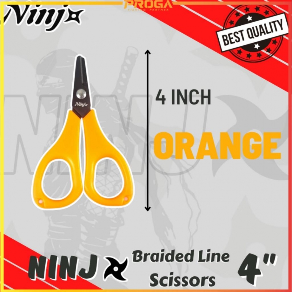 NINJ NJ8013 Braided Line Fishing Scissors 4″