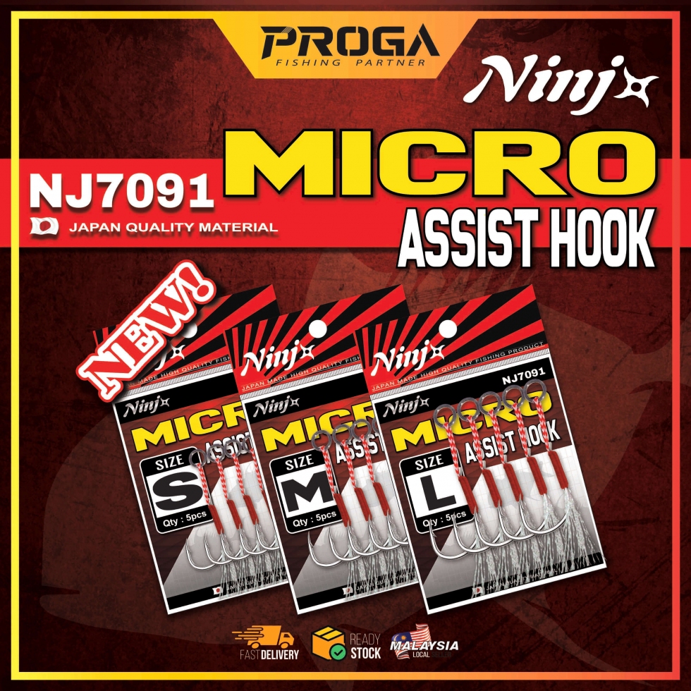 NJ-7091 NINJ MICRO ASSIT HOOK #S-#L