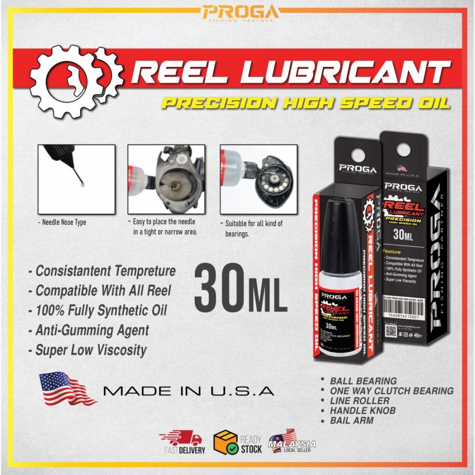 PROGA 30ML REEL LUBRICANT [PRECISION HIGH SPEED OIL / PROTECTION OIL] MADE IN USA