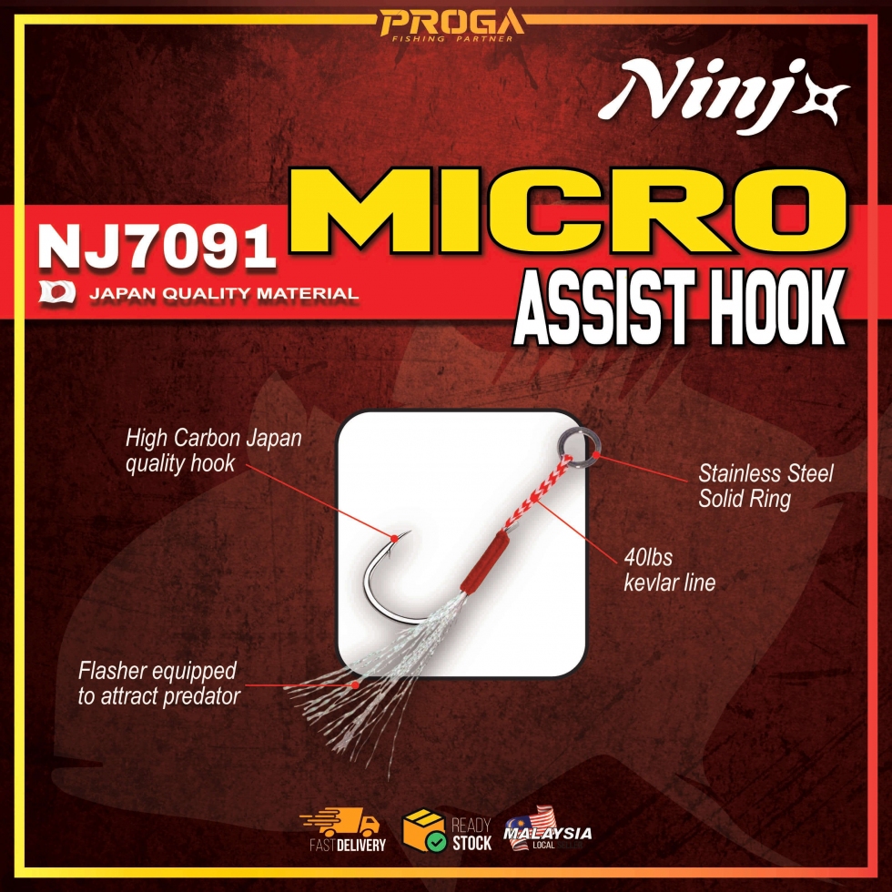 NJ-7091 NINJ MICRO ASSIT HOOK #S-#L