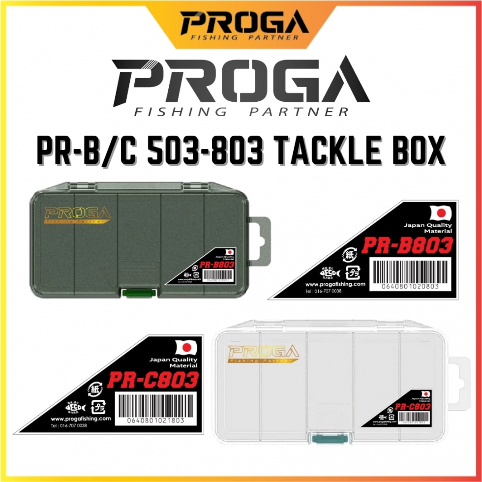 PROGA PR-B/C503-803 TACKLE CASE {BLACK/CLEAR}