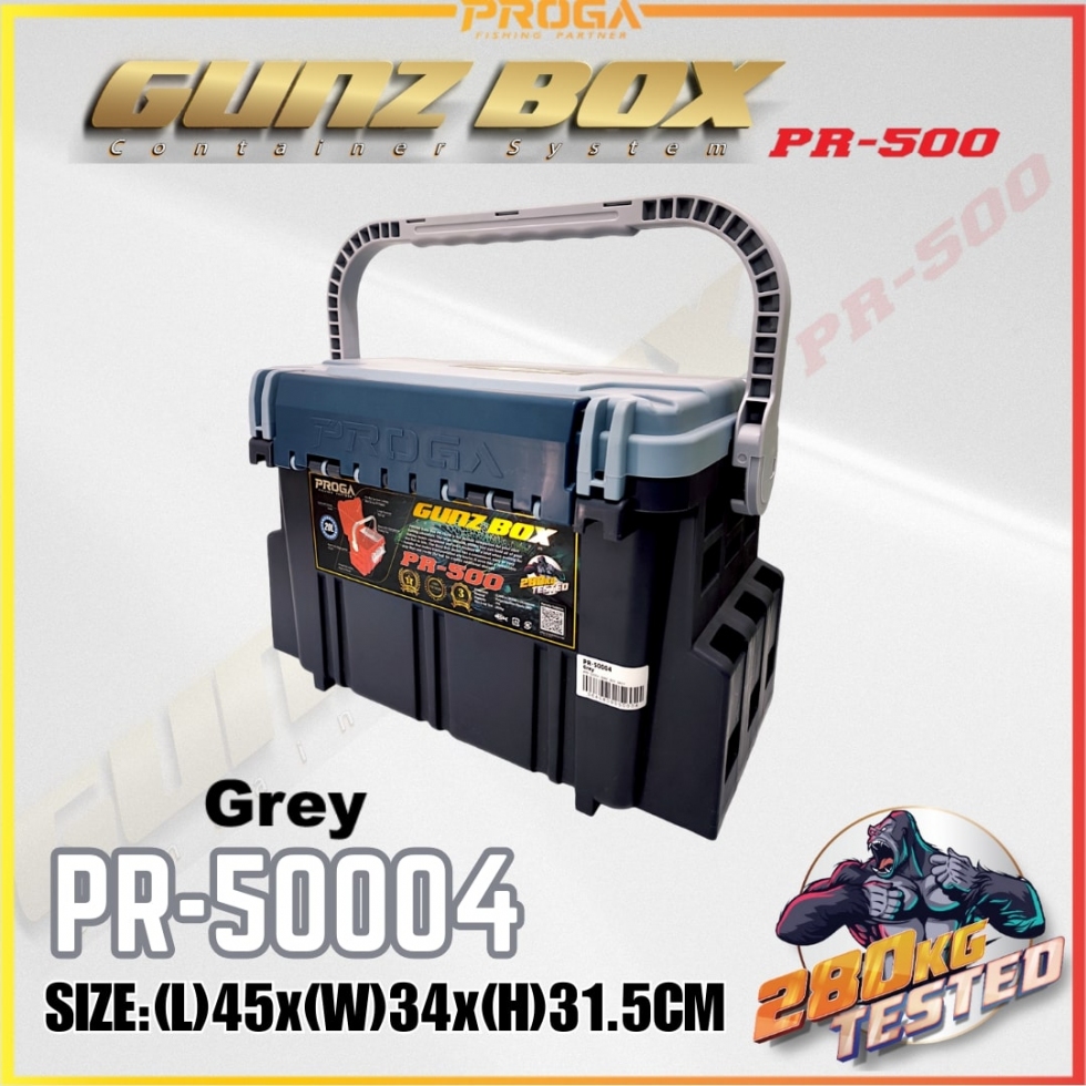 =PR-500= PROGA GUNZ BOX TACKLE FISHING BOX(3 YEAR WARRANTY)