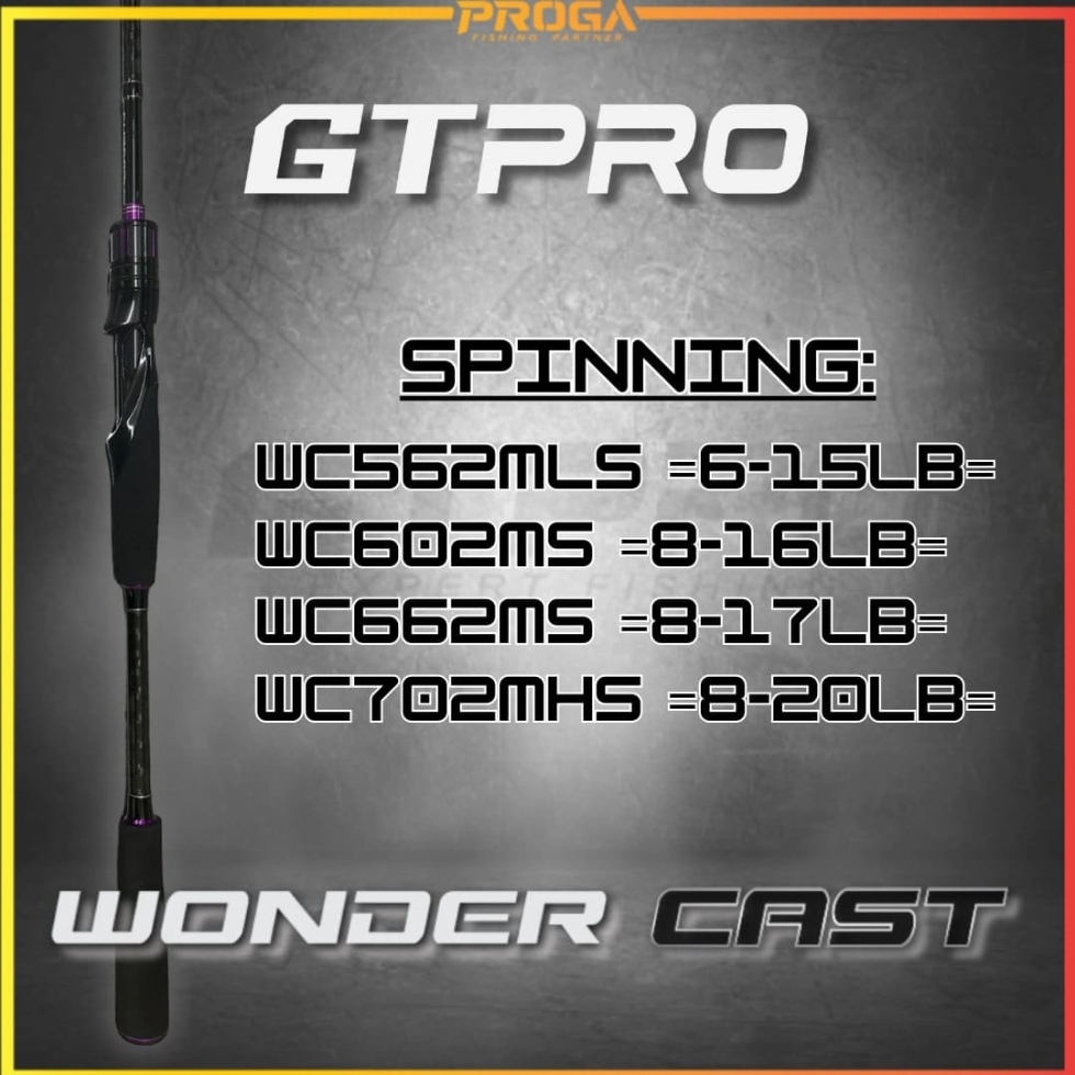 [PROGA] GTPRO WONDER CAST Spinning/BC Fishing Rod