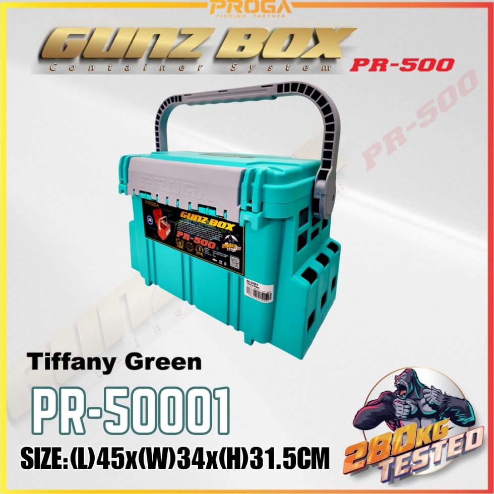 =PR-500= PROGA GUNZ BOX TACKLE FISHING BOX(3 YEAR WARRANTY)