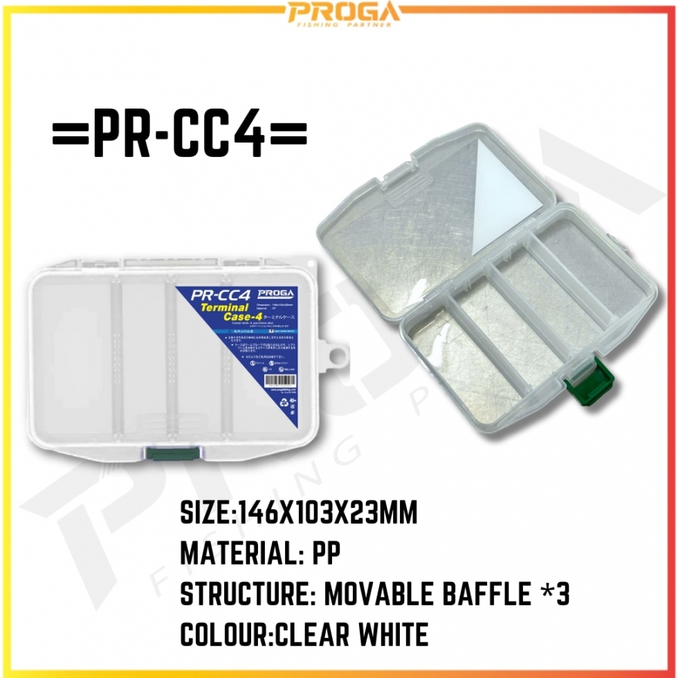 PROGA PR-CA2/B3/CC4 TERMINAL TACKLE CASE {CLEAR}