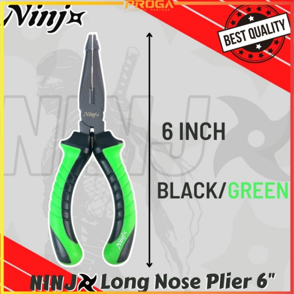 NINJ NJ8003 Long Nose Fishing Plier 6″