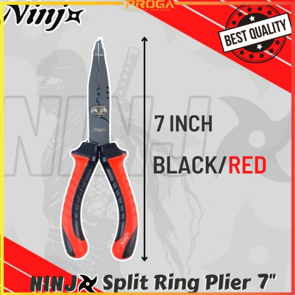 NINJ NJ8002 Split Ring Fishing Plier 7″