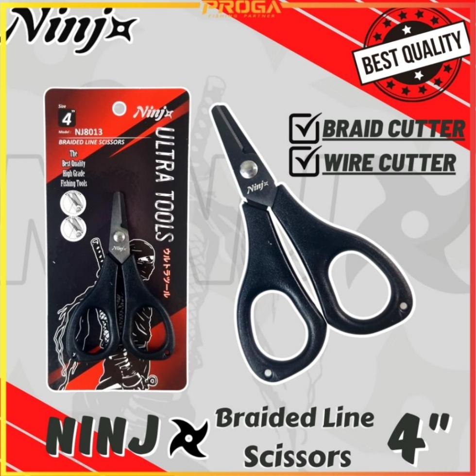 NINJ NJ8013 Braided Line Fishing Scissors 4″