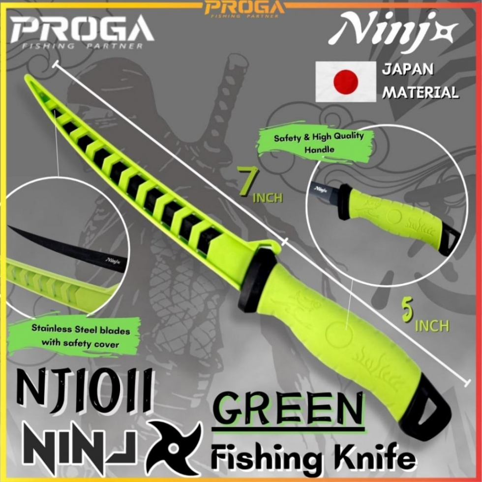 NINJ NJ1011/NJ1021 Japan Made High Quality Stainless Steel Fishing Knife