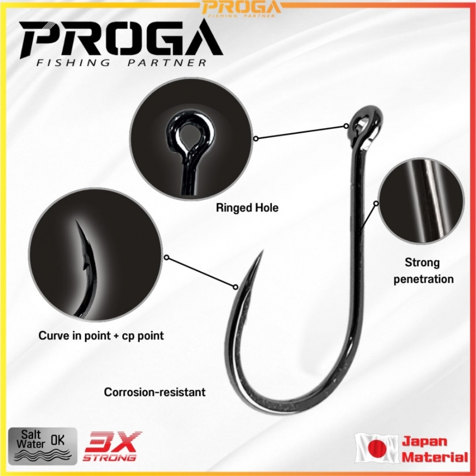 PROGA PR7021 Chinu Ringed Fishing Hook