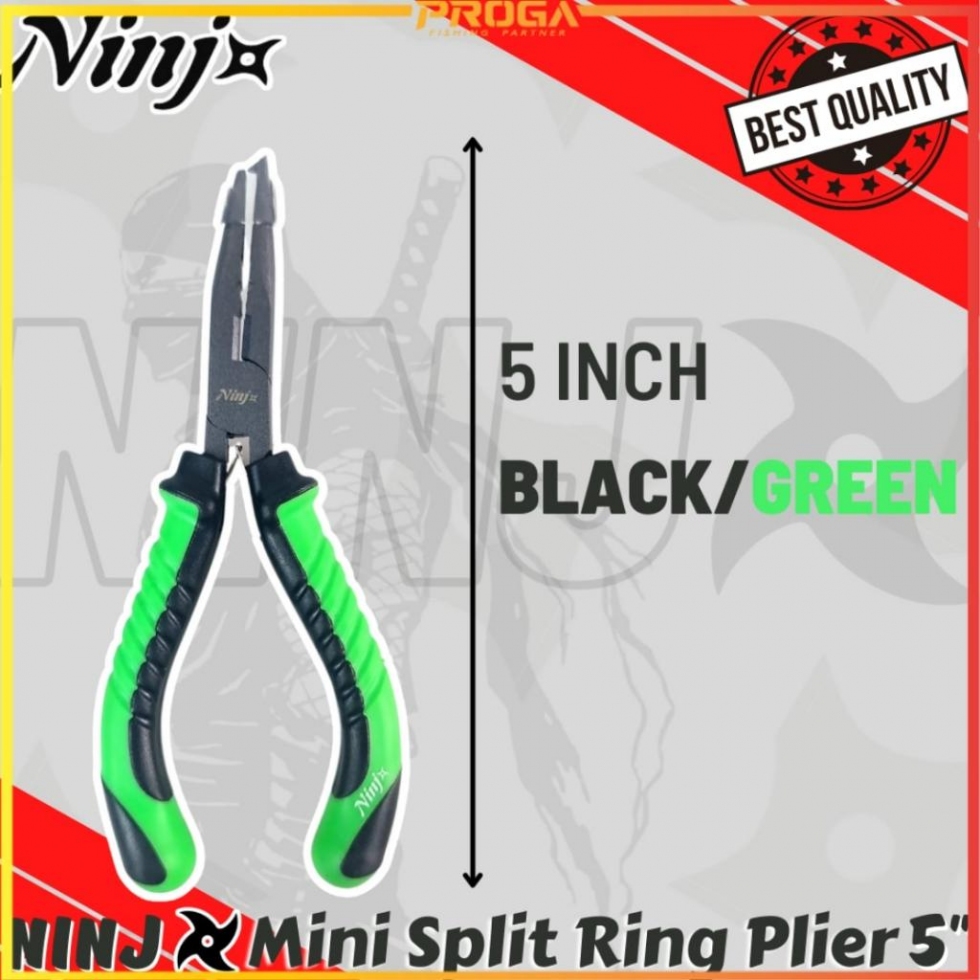 NINJ NJ8007 Mini Split Ring Fishing Plier 5″