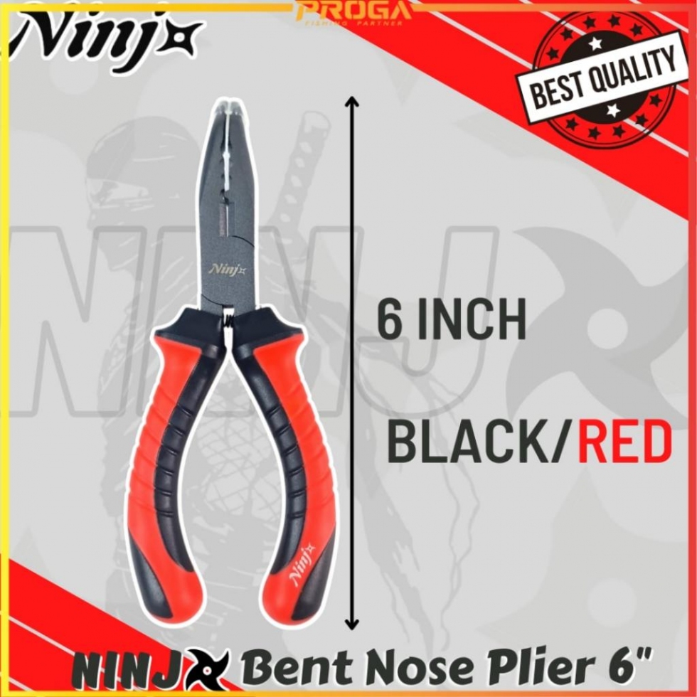 NINJ NJ8004 Bent Nose Fishing Plier 6″