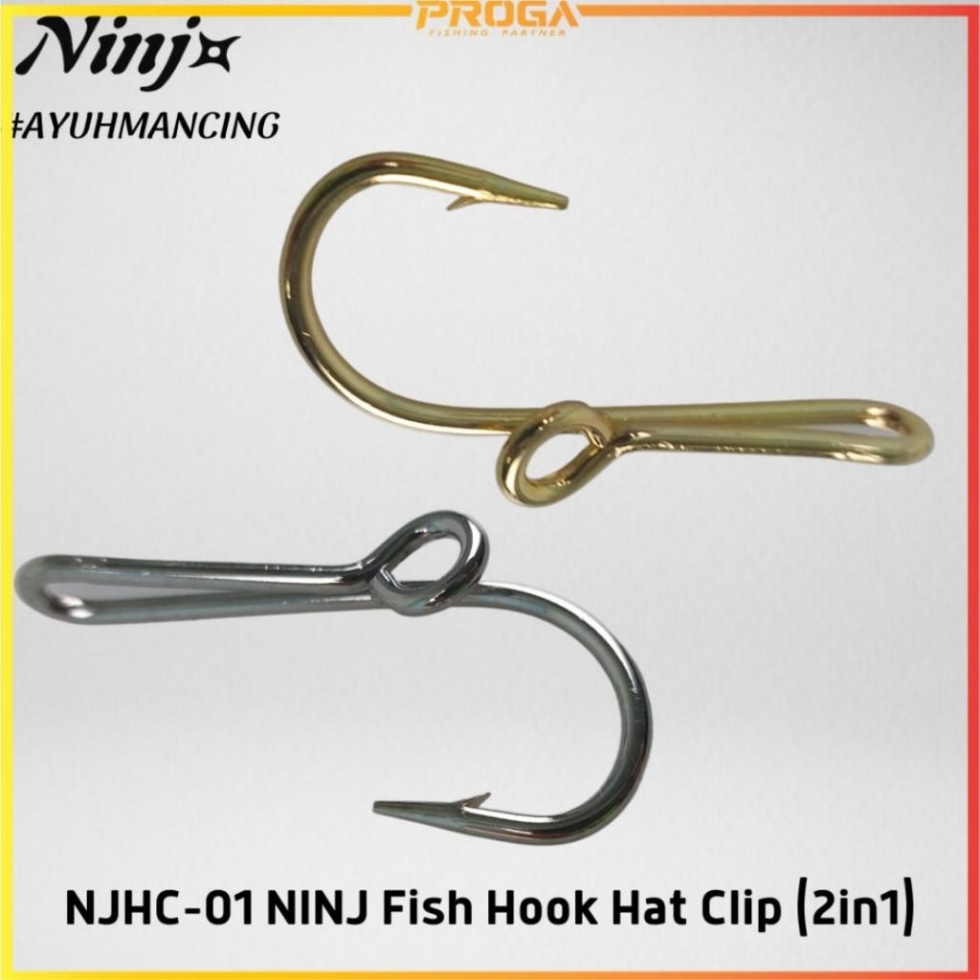 NJHC-01 NINJ Fish Hook Hat Clip (2in1)