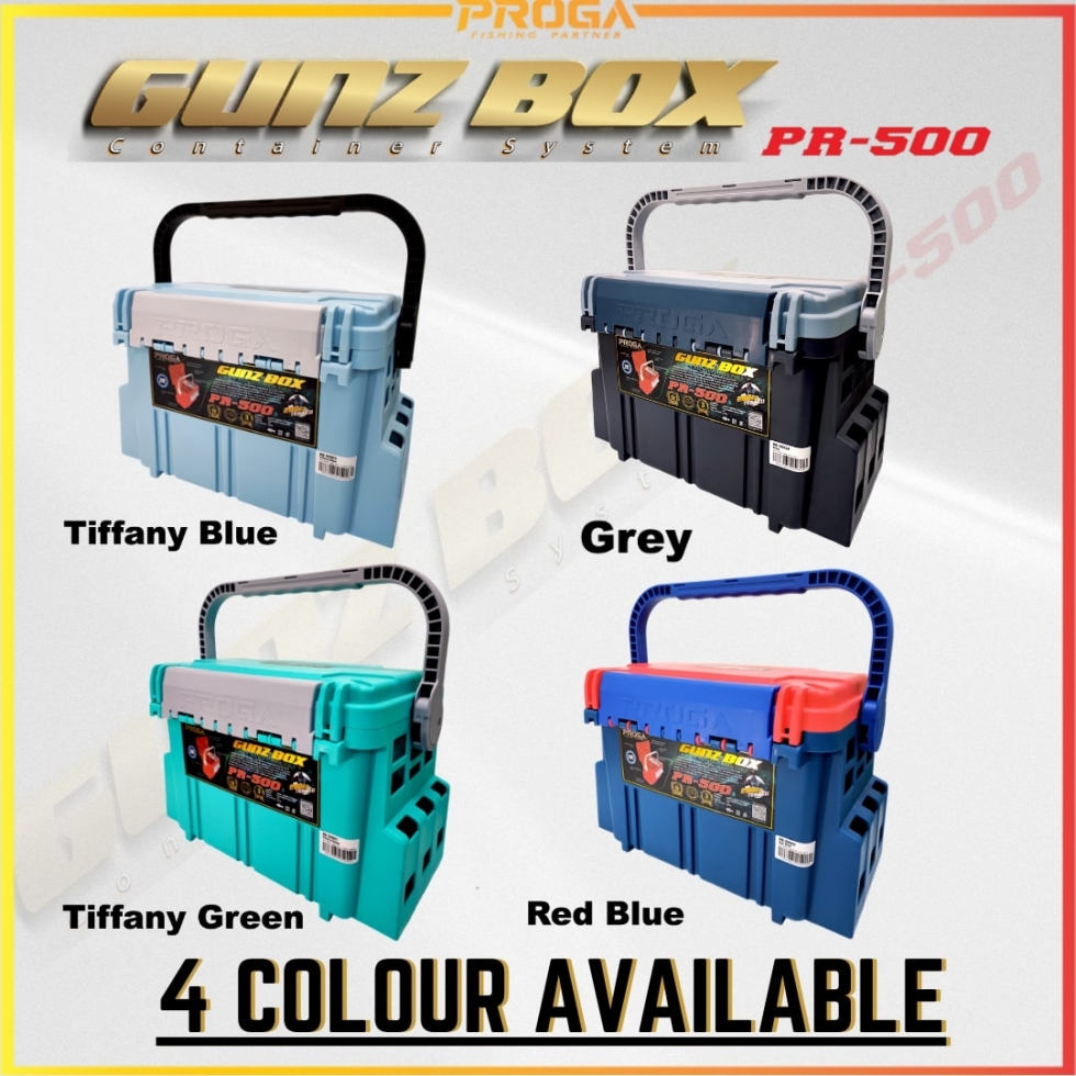 =PR-500= PROGA GUNZ BOX TACKLE FISHING BOX(3 YEAR WARRANTY)