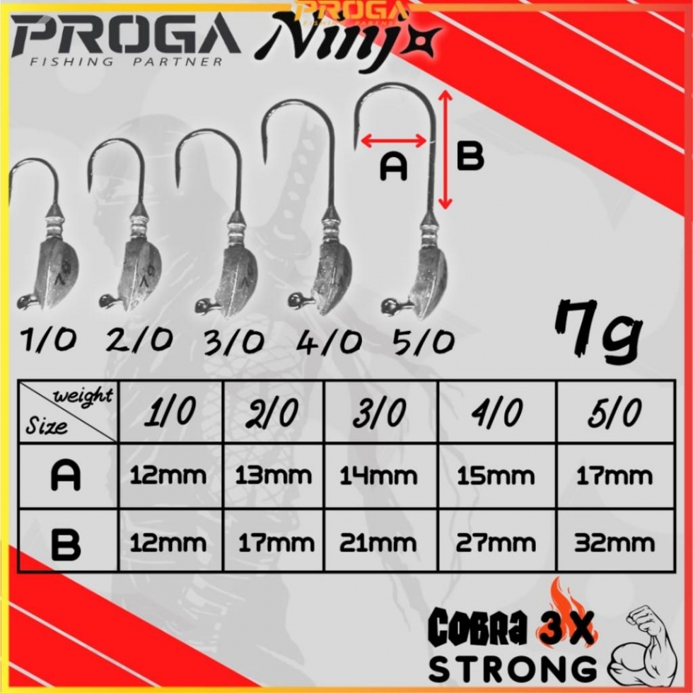 NINJ NJ7031 Cobra Jig Head