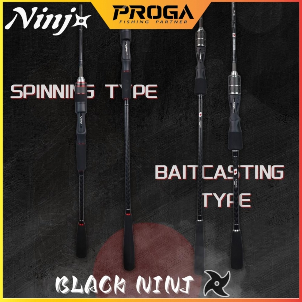 BLACK NINJ+ NBTJ622 Fishing Rod – Double Handle Edition