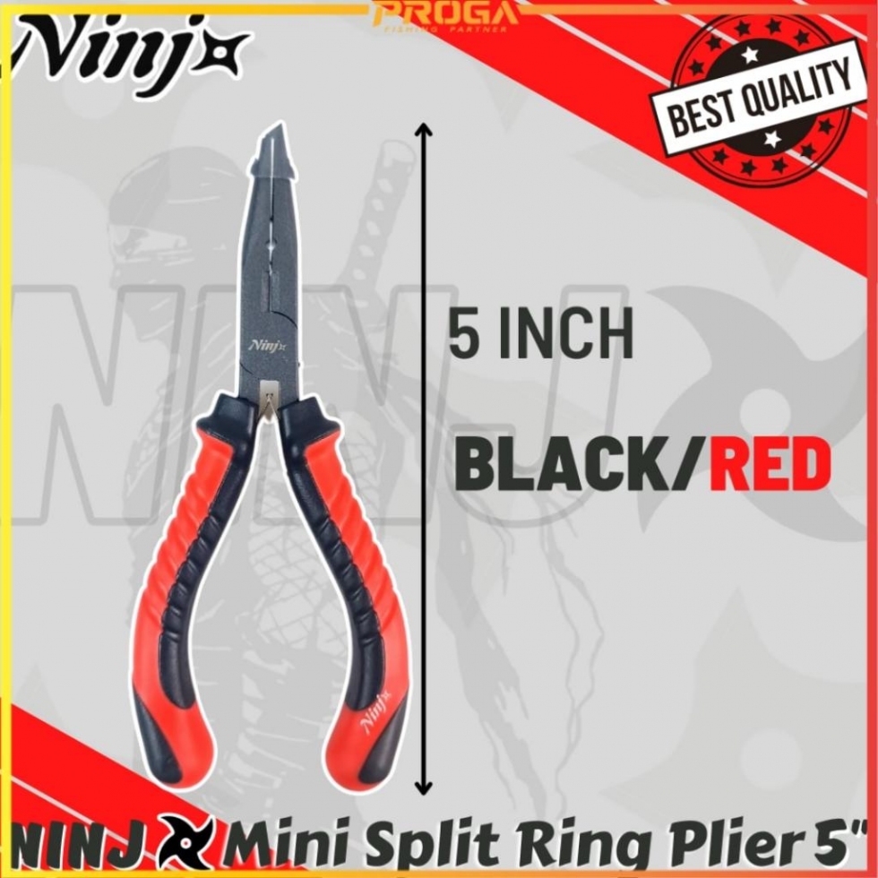 NINJ NJ8007 Mini Split Ring Fishing Plier 5″