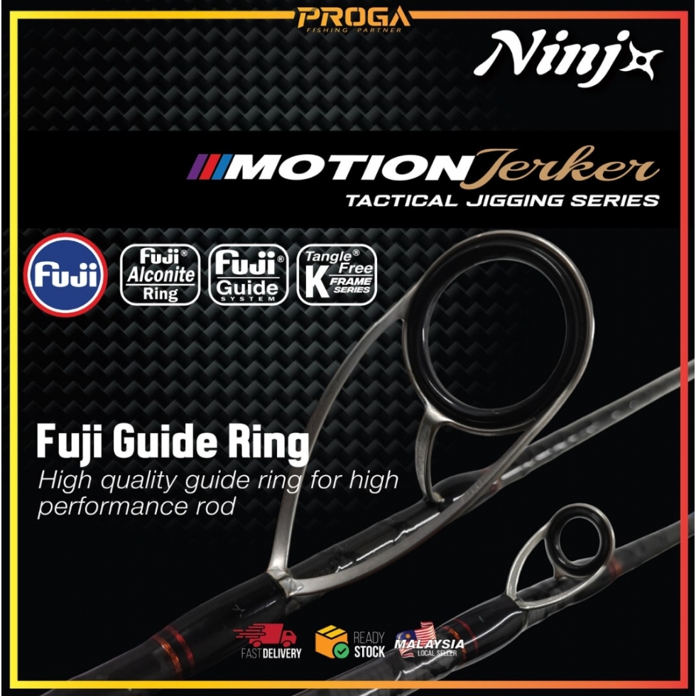 NINJ+ MOTION JERKER [SPINNING/BC] TACTICAL JIGGING SERIES FISHING ROD SLOW FAST JIGGING TACTICAL CARBON X WRAP