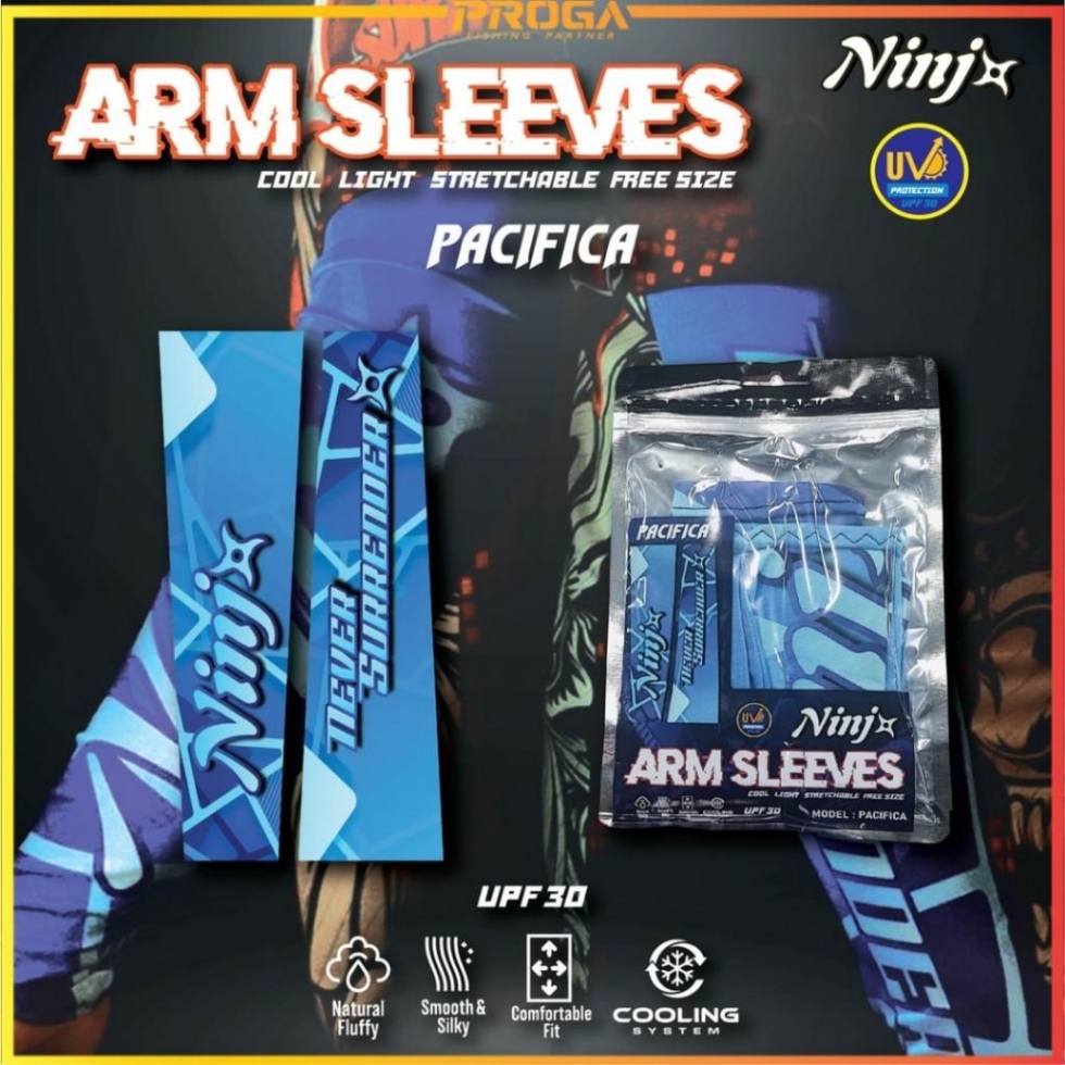 NINJ+ ARM SLEEVE //COOL LIGHT STRETCHABLE