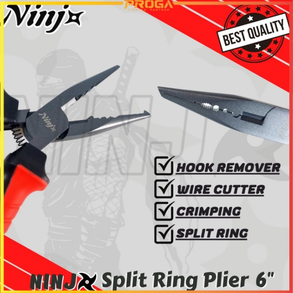 NINJ NJ8005 Split Ring Fishing Plier 6″